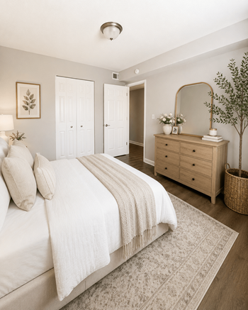 Spacious bedrooms